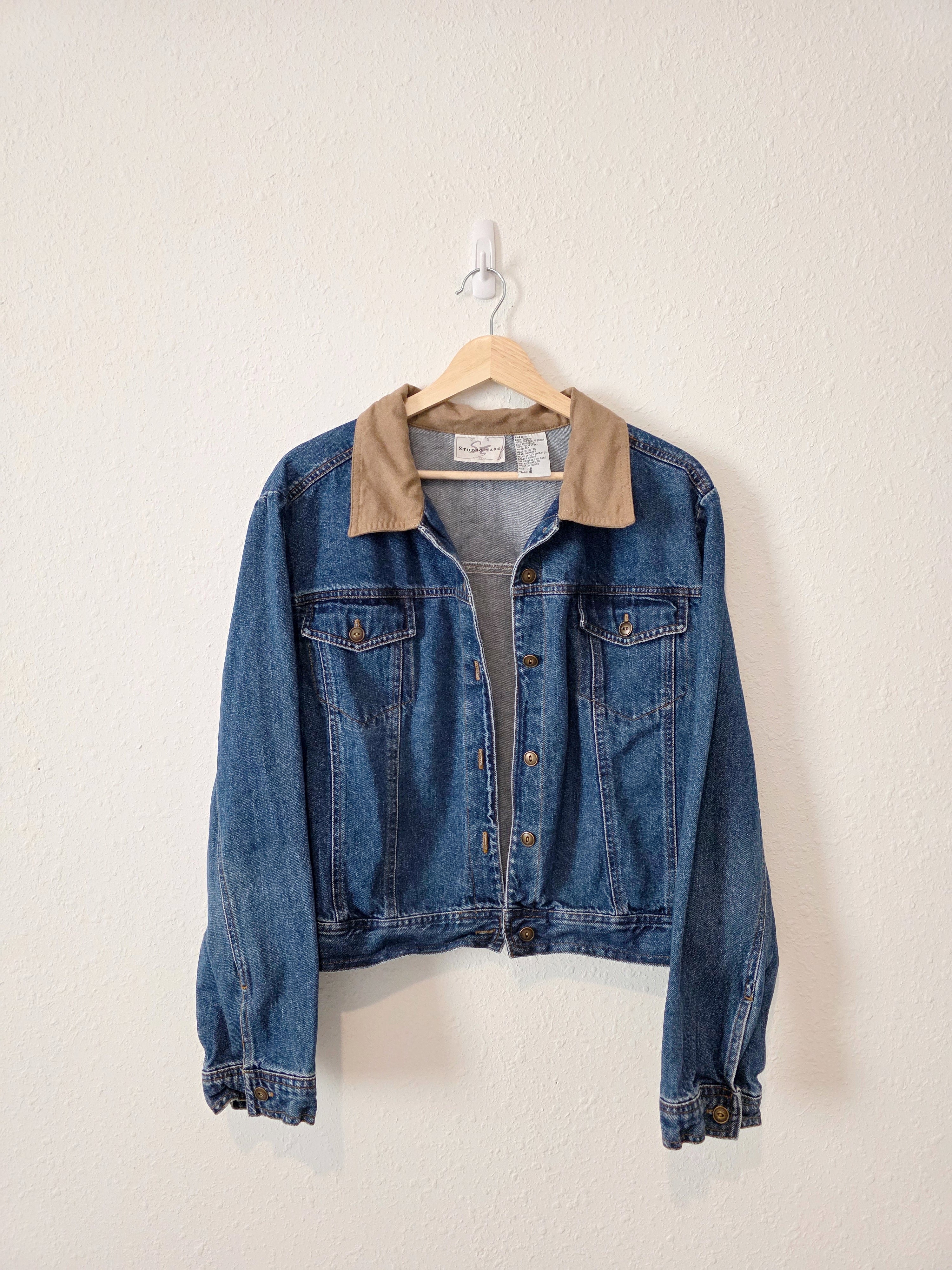 Vintage Cropped Denim Jacket (M/L)