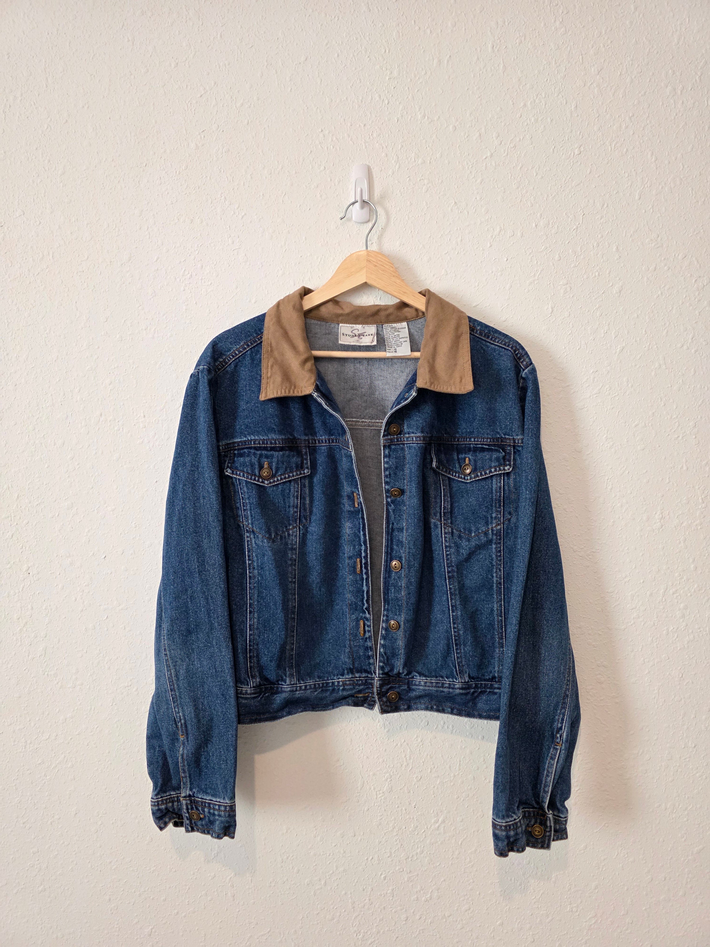 Vintage Cropped Denim Jacket (M/L)