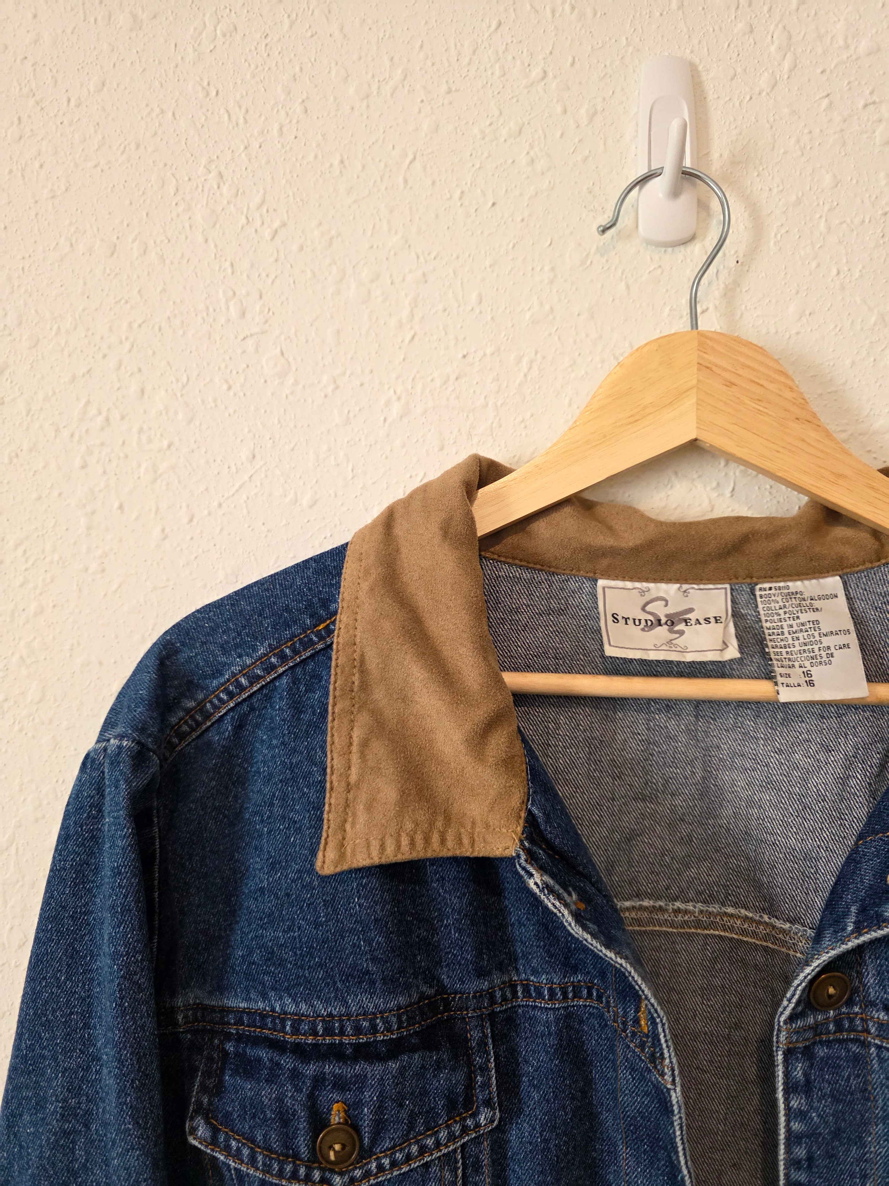 Vintage Cropped Denim Jacket (M/L)