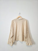 Zara Oversized Striped Button Up (M)