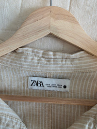 Zara Oversized Striped Button Up (M)