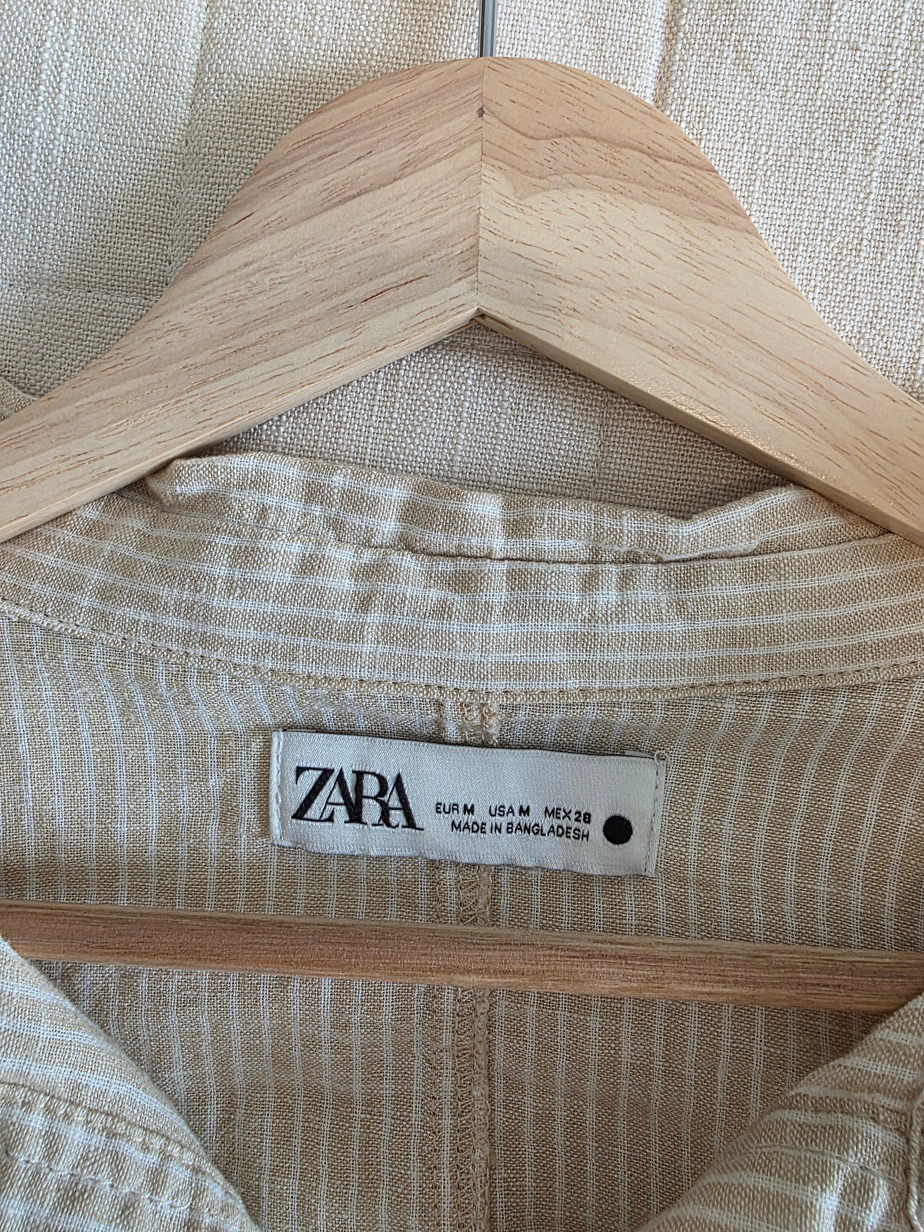 Zara Oversized Striped Button Up (M)
