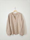 Cotton Gauze Button Up (3X)