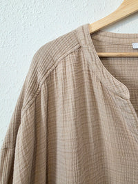Cotton Gauze Button Up (3X)