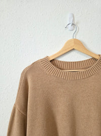 Lands End Camel Cotton Sweater (1X)