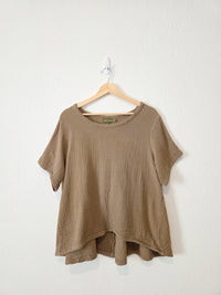Honest Cotton Brown Gauze Tee (L/XL)