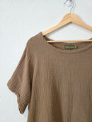 Honest Cotton Brown Gauze Tee (L/XL)
