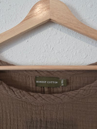 Honest Cotton Brown Gauze Tee (L/XL)