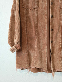 POL Distressed Corduroy Jacket (S)