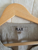 Flax Oversized Button Up Linen Shirt (L)