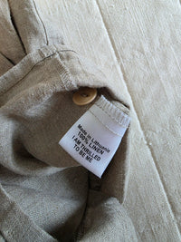 Flax Oversized Button Up Linen Shirt (L)