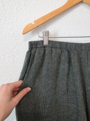 Flax Forest Green Linen Pants (M)