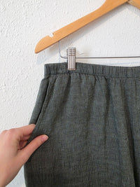 Flax Forest Green Linen Pants (M)
