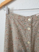 Vintage Floral Linen Blend Skirt (23)