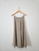 Vintage Floral Linen Blend Skirt (23)