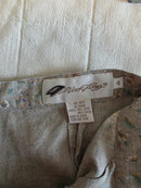 Vintage Floral Linen Blend Skirt (23)