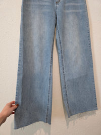 Oat Light Wash Wide Leg Jeans (10/30)