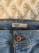 Oat Light Wash Wide Leg Jeans (10/30)