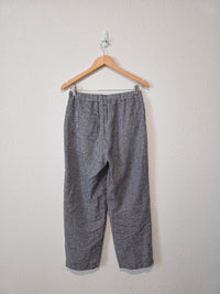 Quince Linen Gingham Pants (S)