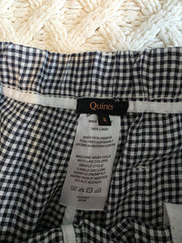 Quince Linen Gingham Pants (S)