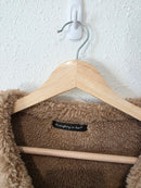 Faux Suede Sherpa Vest (S-L)