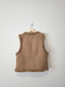 Faux Suede Sherpa Vest (S-L)