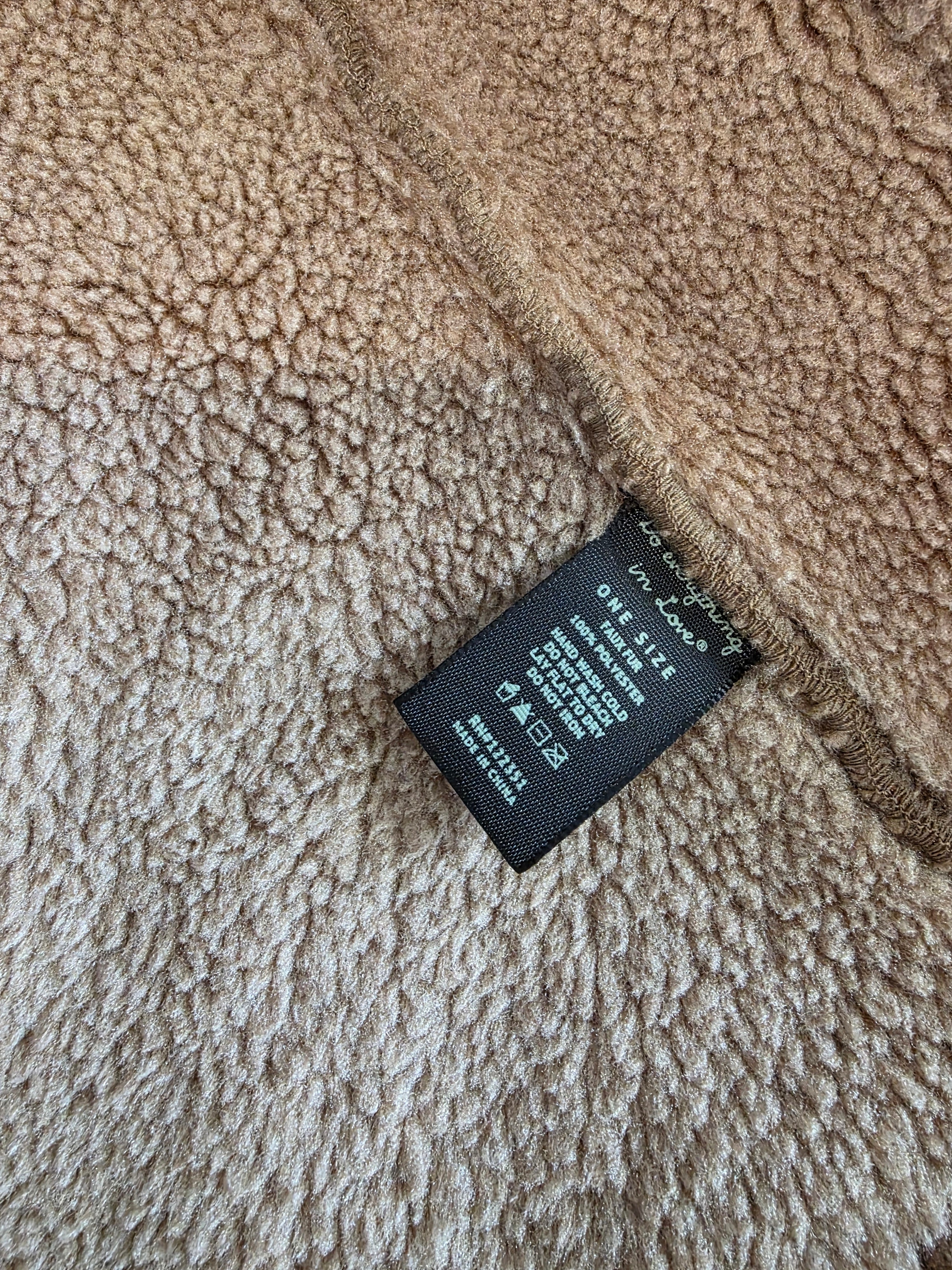 Faux Suede Sherpa Vest (S-L)