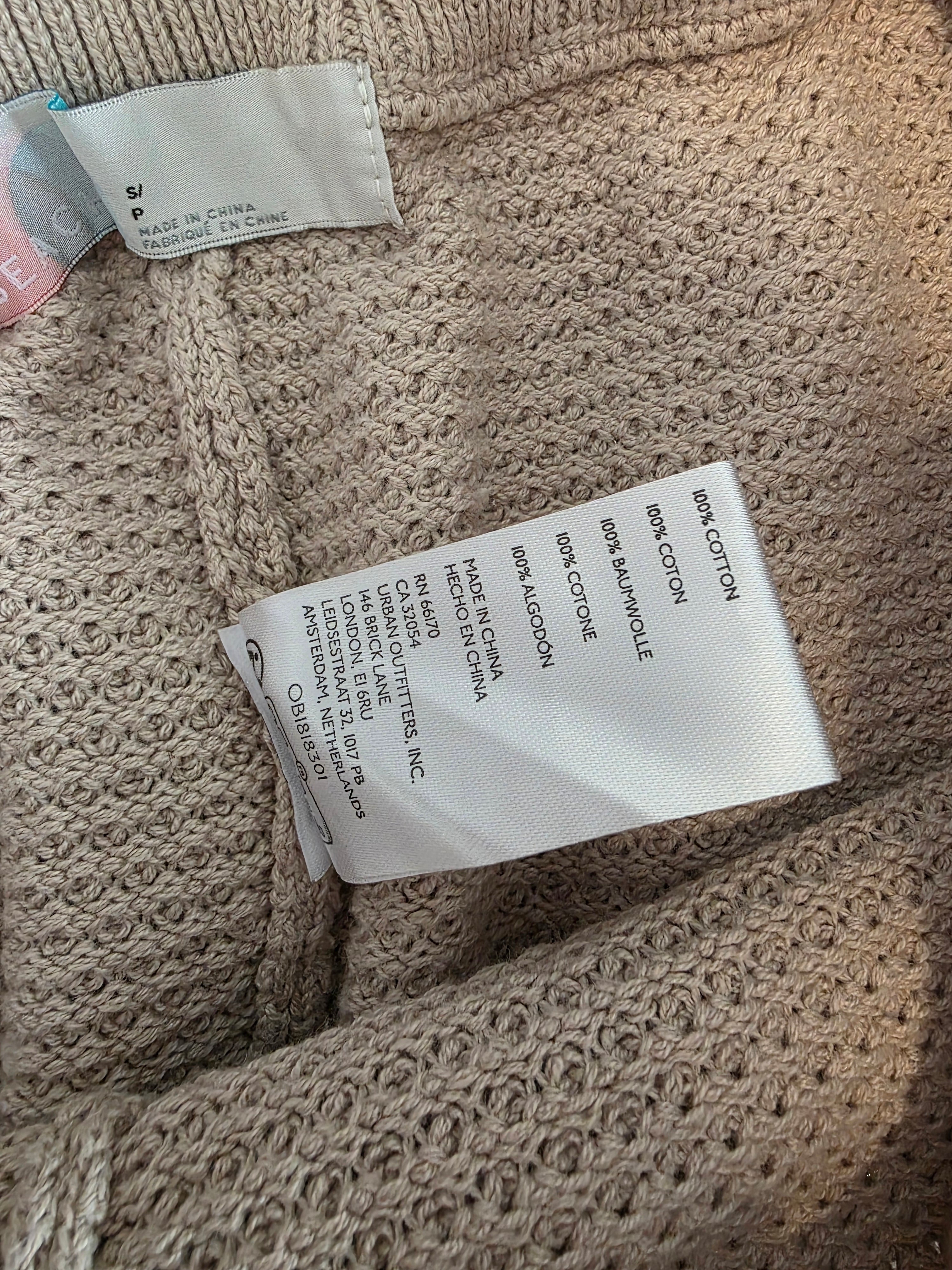 Free People Oat Waffle Pants (S)