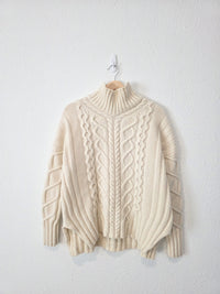 Everlane Chunky Fisherman Sweater (L)
