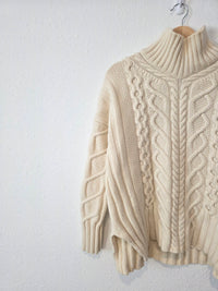 Everlane Chunky Fisherman Sweater (L)