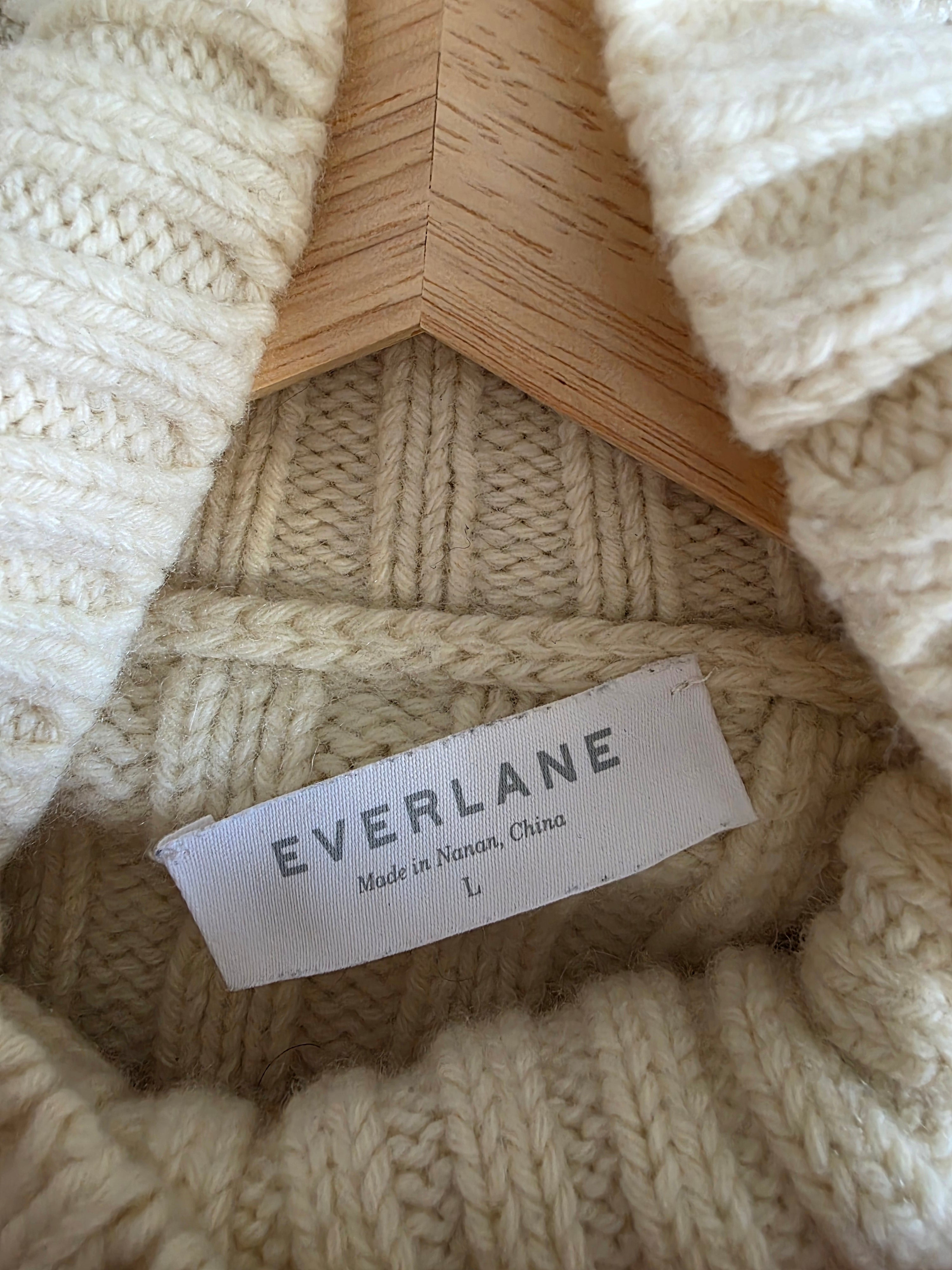 Everlane Chunky Fisherman Sweater (L)
