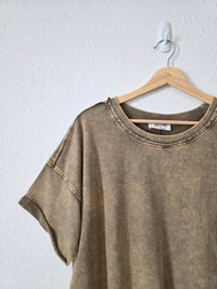 Zenana Neutral Cotton Tee (L)