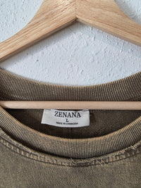 Zenana Neutral Cotton Tee (L)