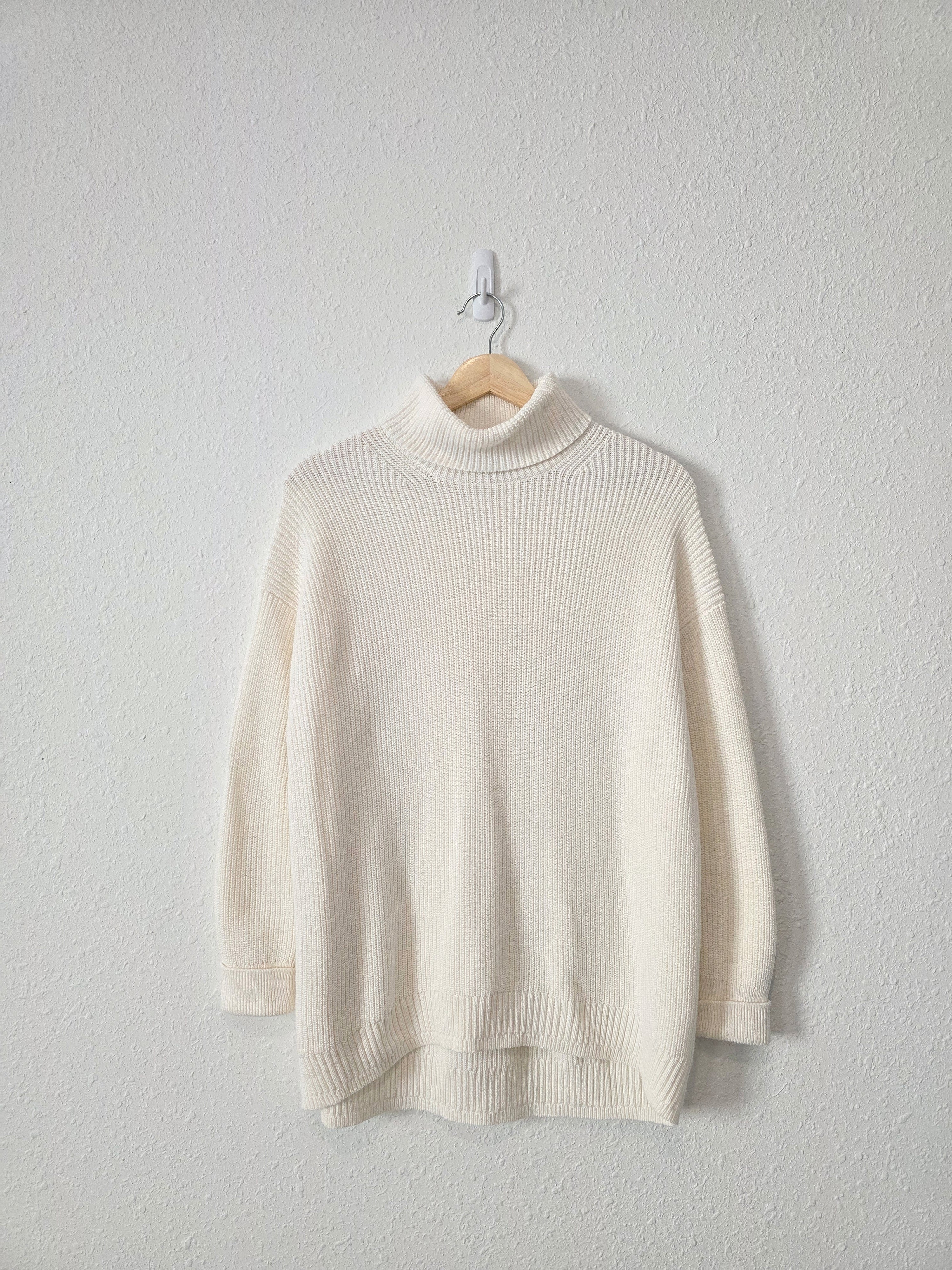 J.Crew Cotton Cashmere Turtleneck Sweater (S)