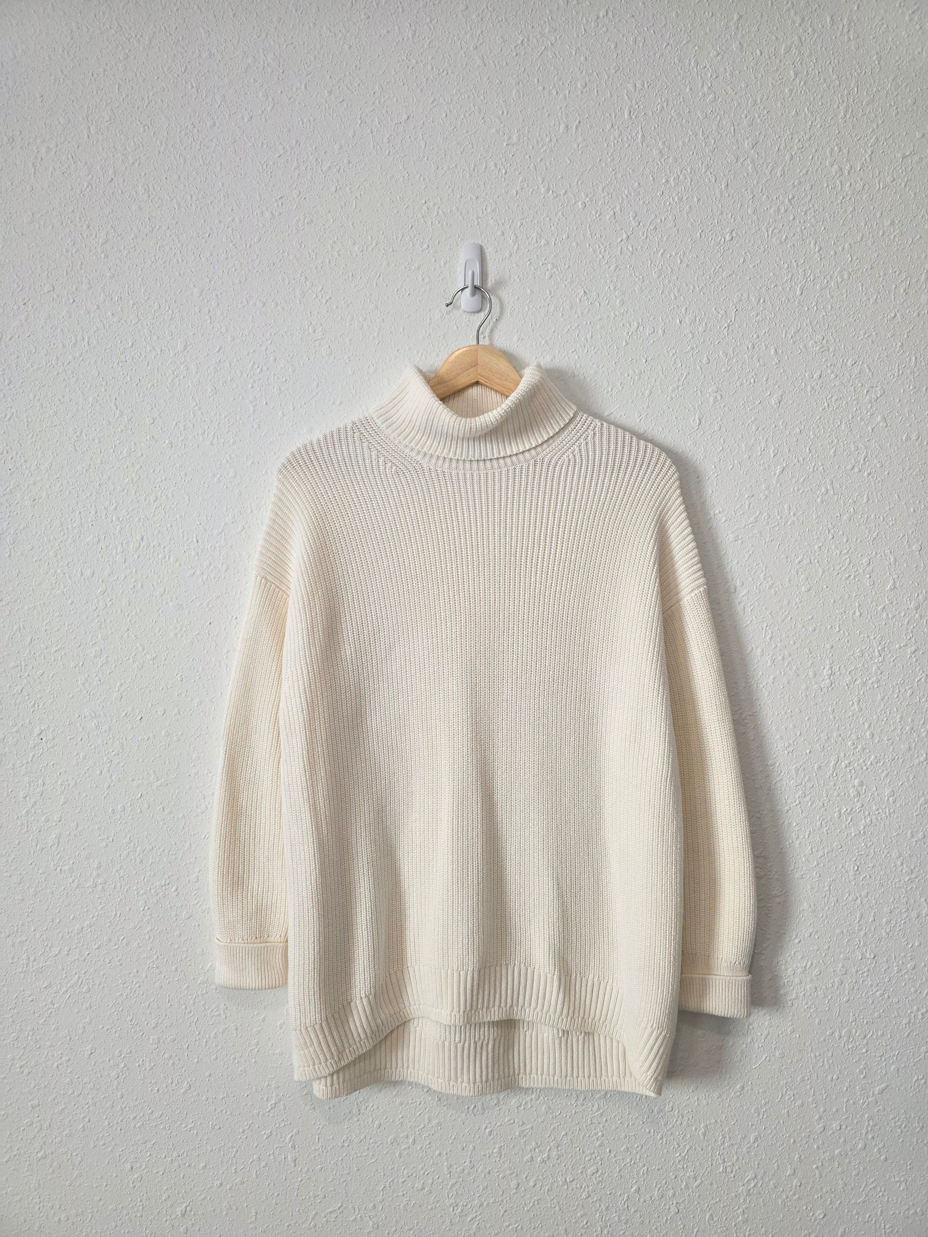 J.Crew Cotton Cashmere Turtleneck Sweater (S)