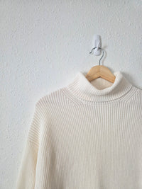 J.Crew Cotton Cashmere Turtleneck Sweater (S)