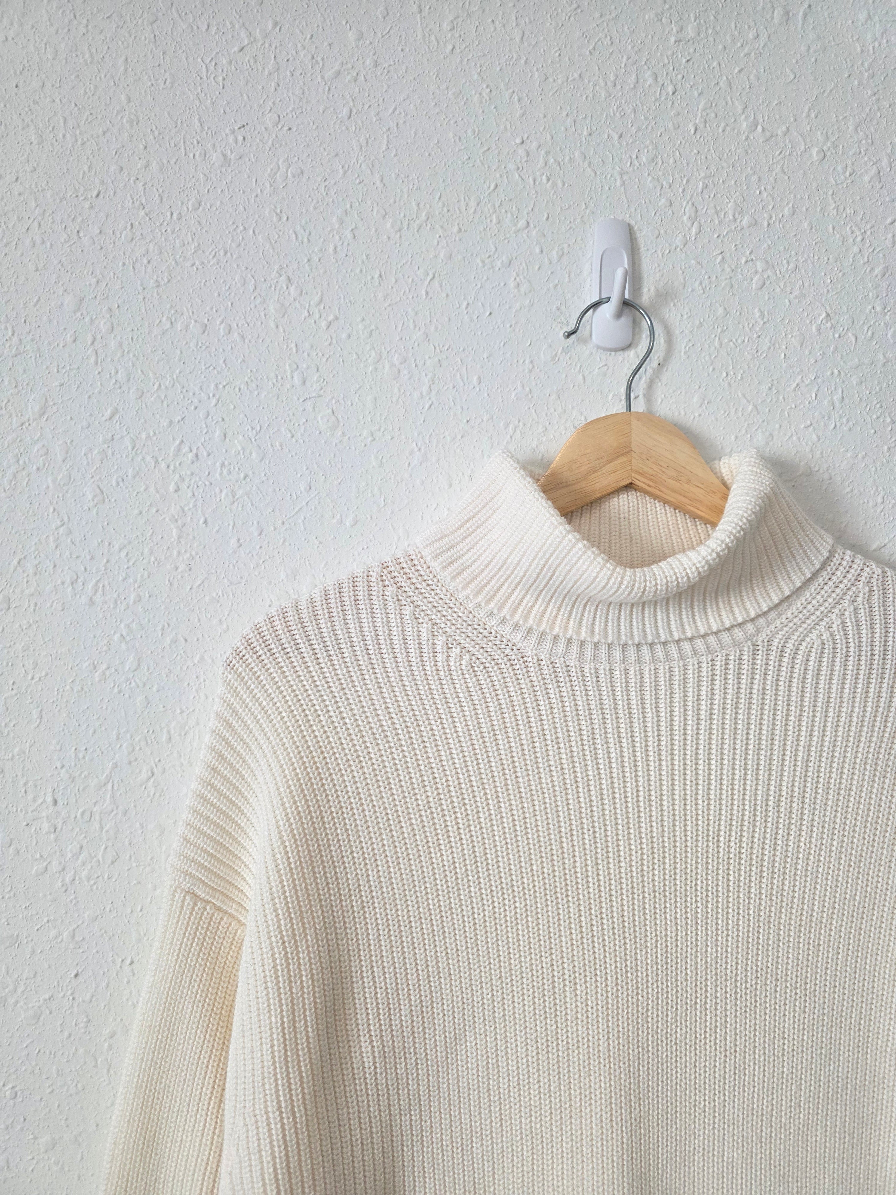 J.Crew Cotton Cashmere Turtleneck Sweater (S)