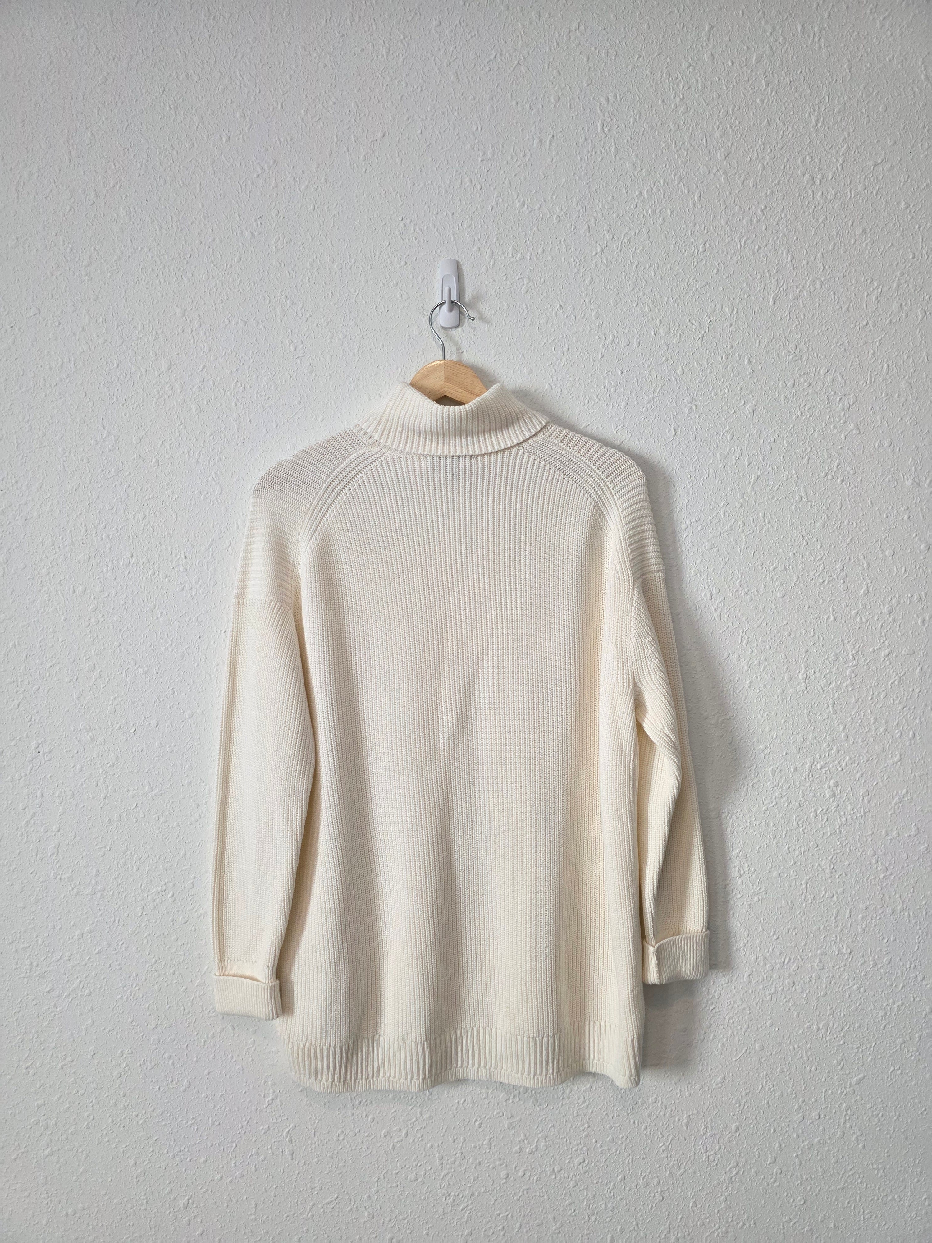 J.Crew Cotton Cashmere Turtleneck Sweater (S)