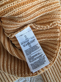 Mustard Cotton Cardigan Sweater (XS)