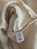 Zenana Neutral Cotton Gauze Top (3X)