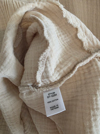 Zenana Neutral Cotton Gauze Top (3X)