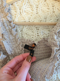 Quince Smocked Linen Midi Dress (M)