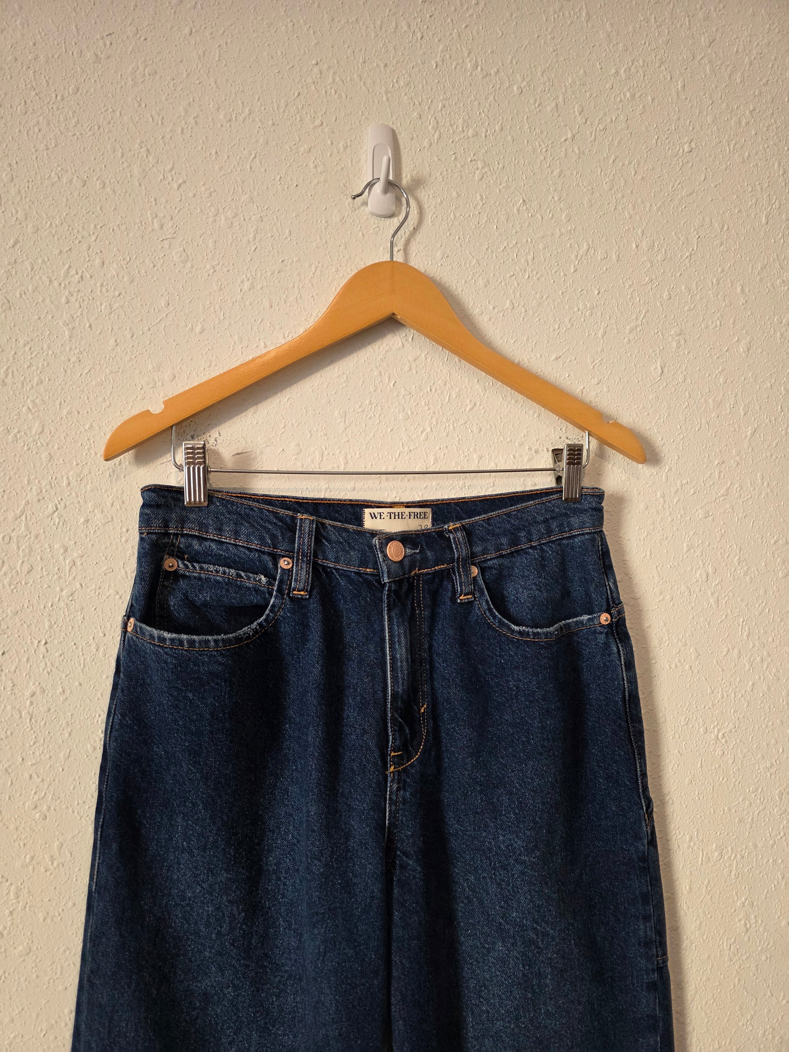 Free People Baggy Wide Leg Jeans (28)