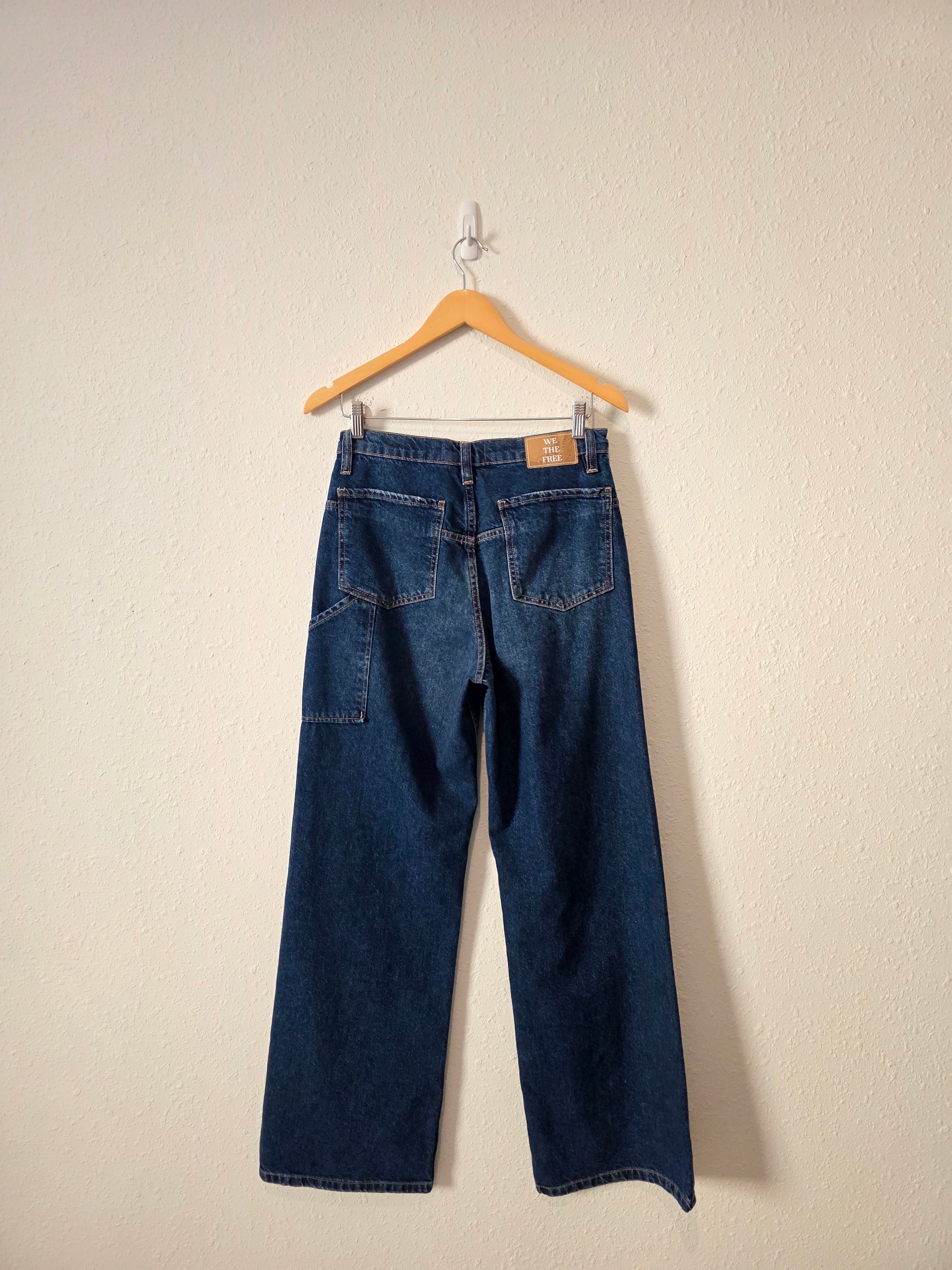 Free People Baggy Wide Leg Jeans (28)