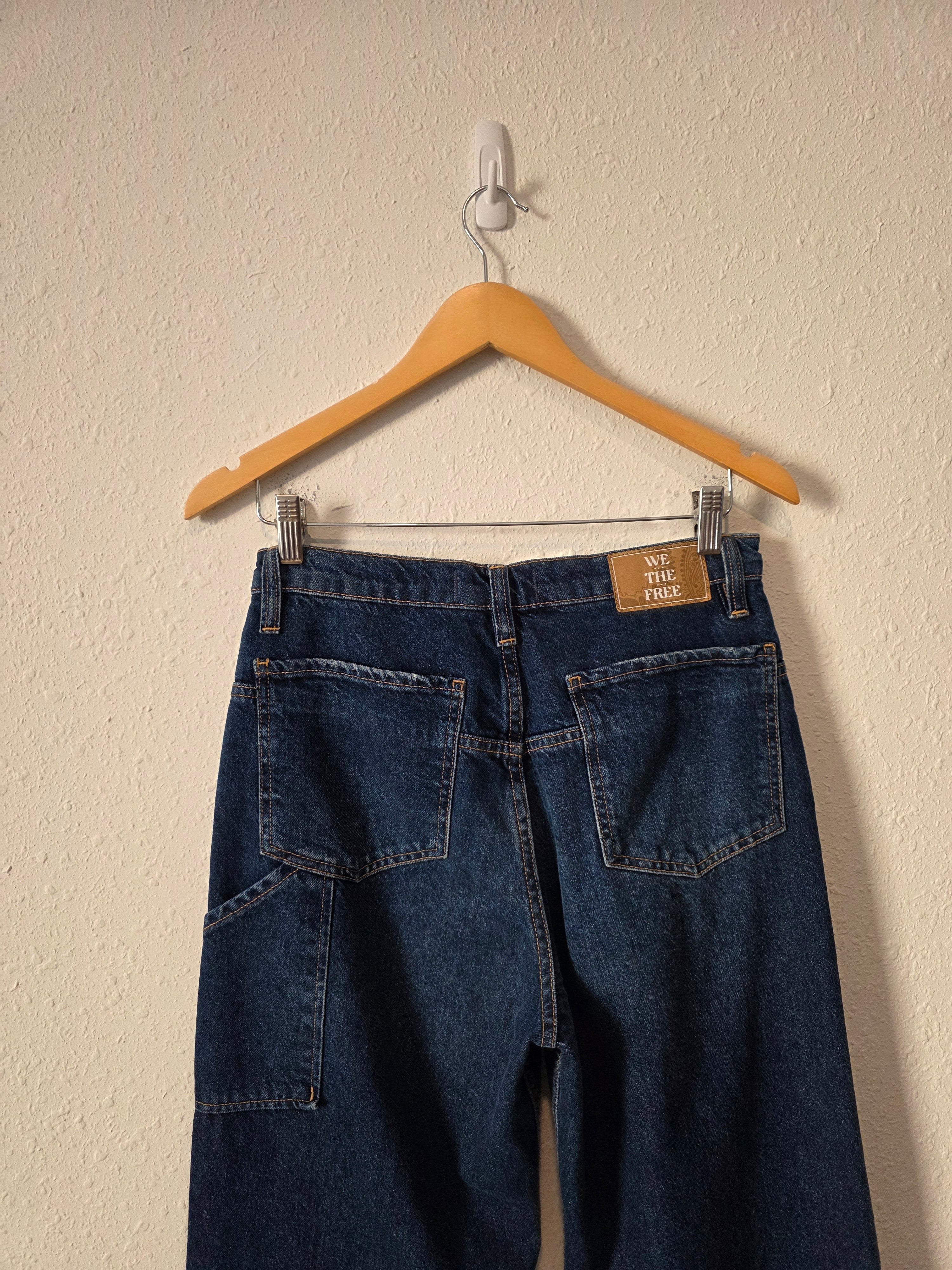 Free People Baggy Wide Leg Jeans (28)