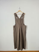 Liz Alig Striped Wide Leg Overalls (XL)