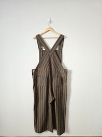 Liz Alig Striped Wide Leg Overalls (XL)