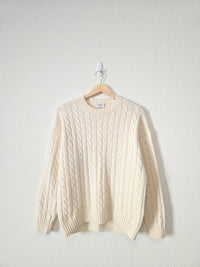 Oversized Cable Knit Sweater (XXS-S)