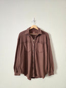 NEW Aerie Brown Waffle Shirt Jacket (XS)