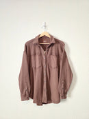 NEW Aerie Brown Waffle Shirt Jacket (XS)